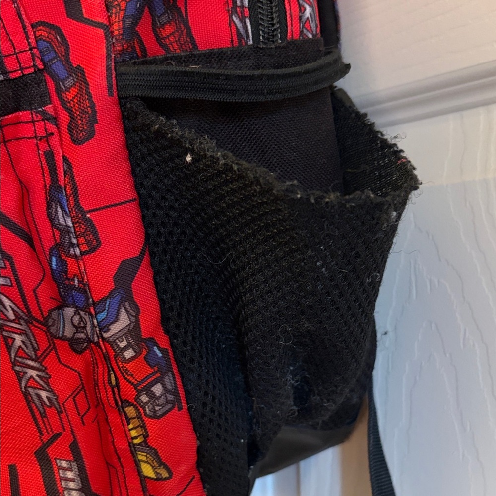 Transformer Red Patterned Backpack - Picture 2 of 2